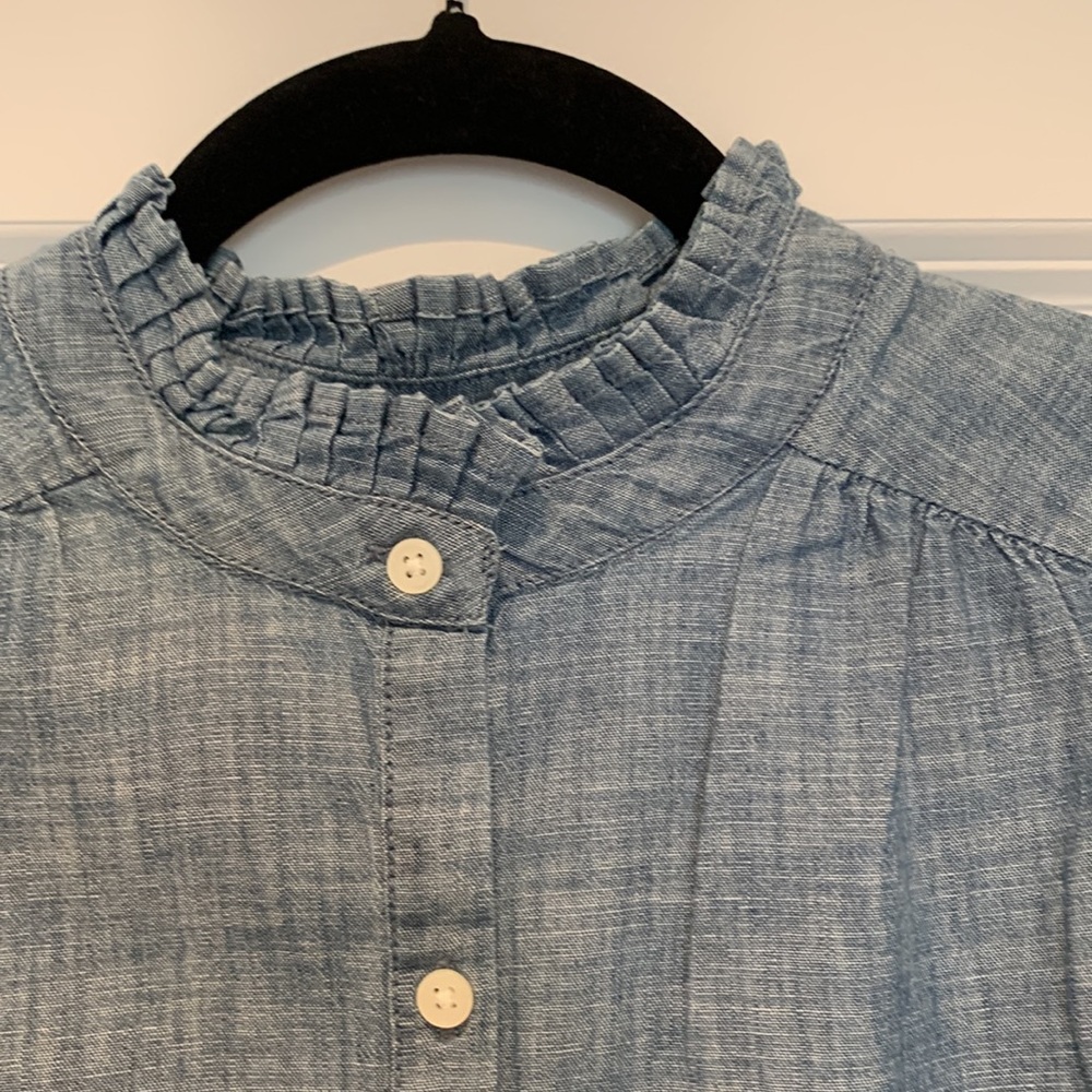 Gap Chambray Button Down Top - image 3